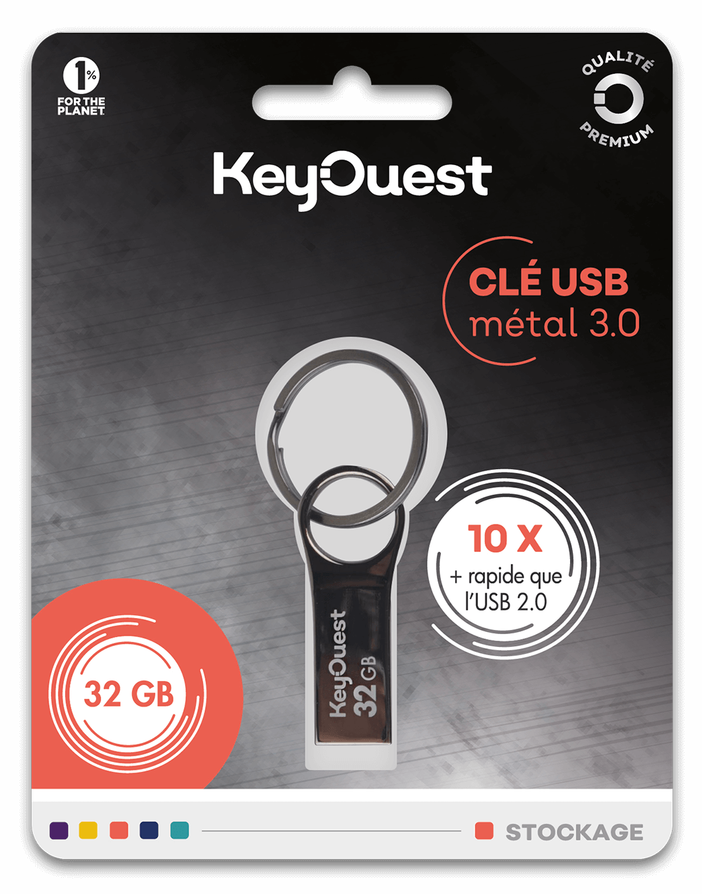 clé USB metal noir 32 Go