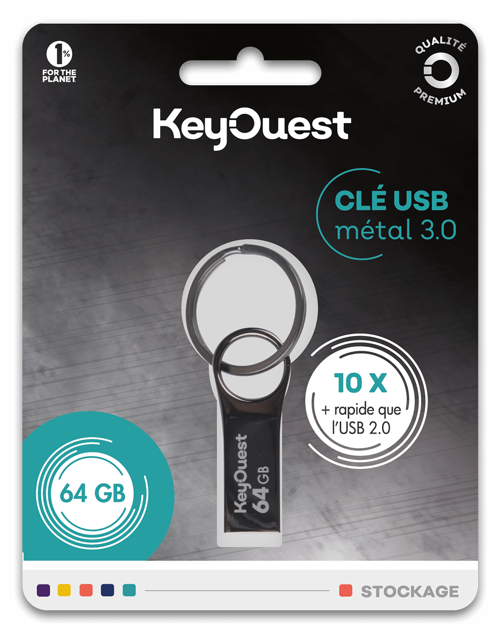 Clé USB ultra rapide metal 64 Go