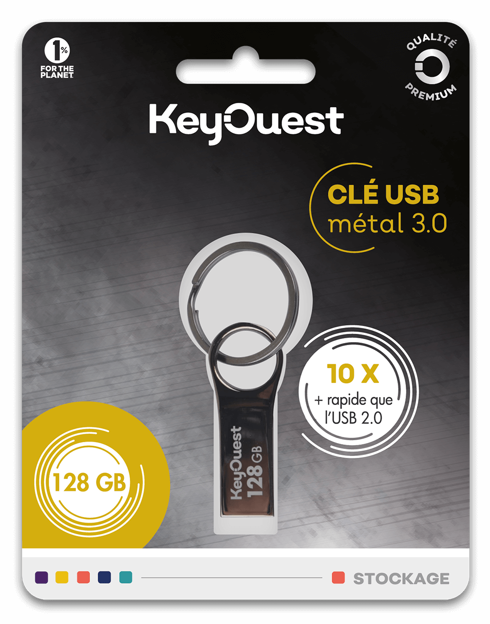 Clé USB ultra-rapide métal 128 Go