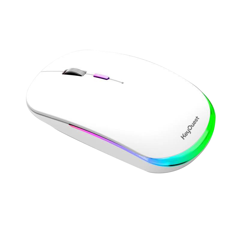 Souris sans fil HYBRIDE RECHARGEABLE blanc