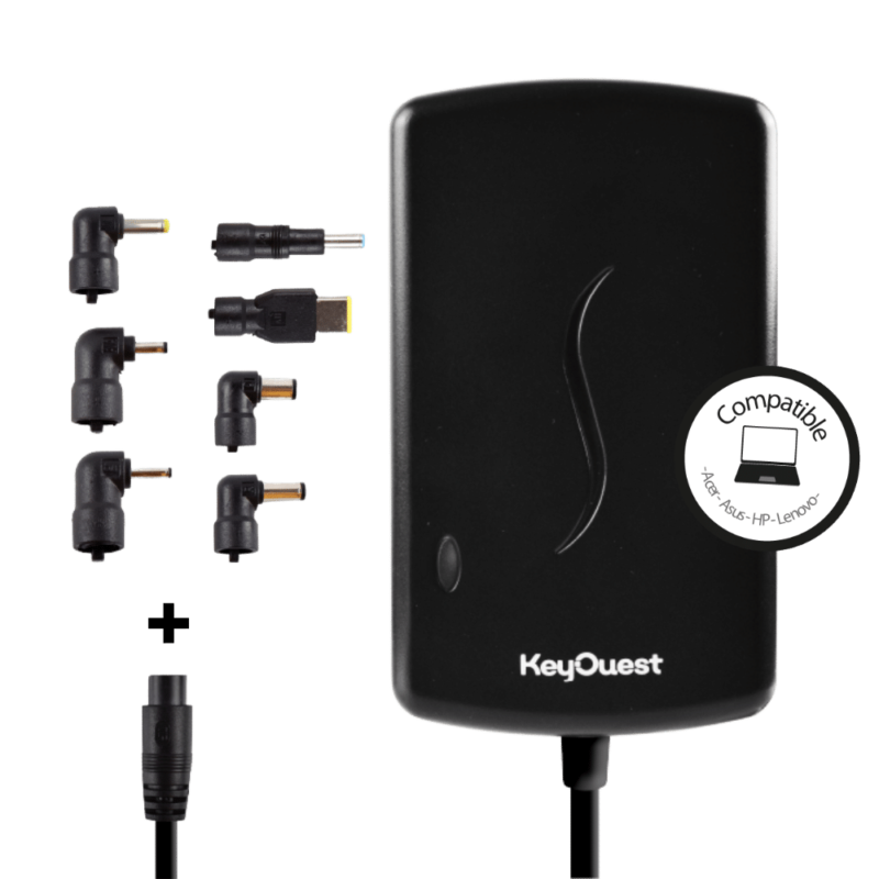 chargeur de pc universel 45 watts keyouest